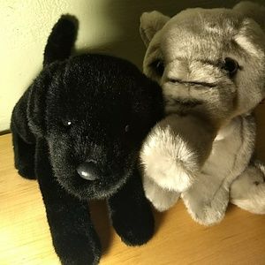 Sold ** Dog and elephant stuffed animals
